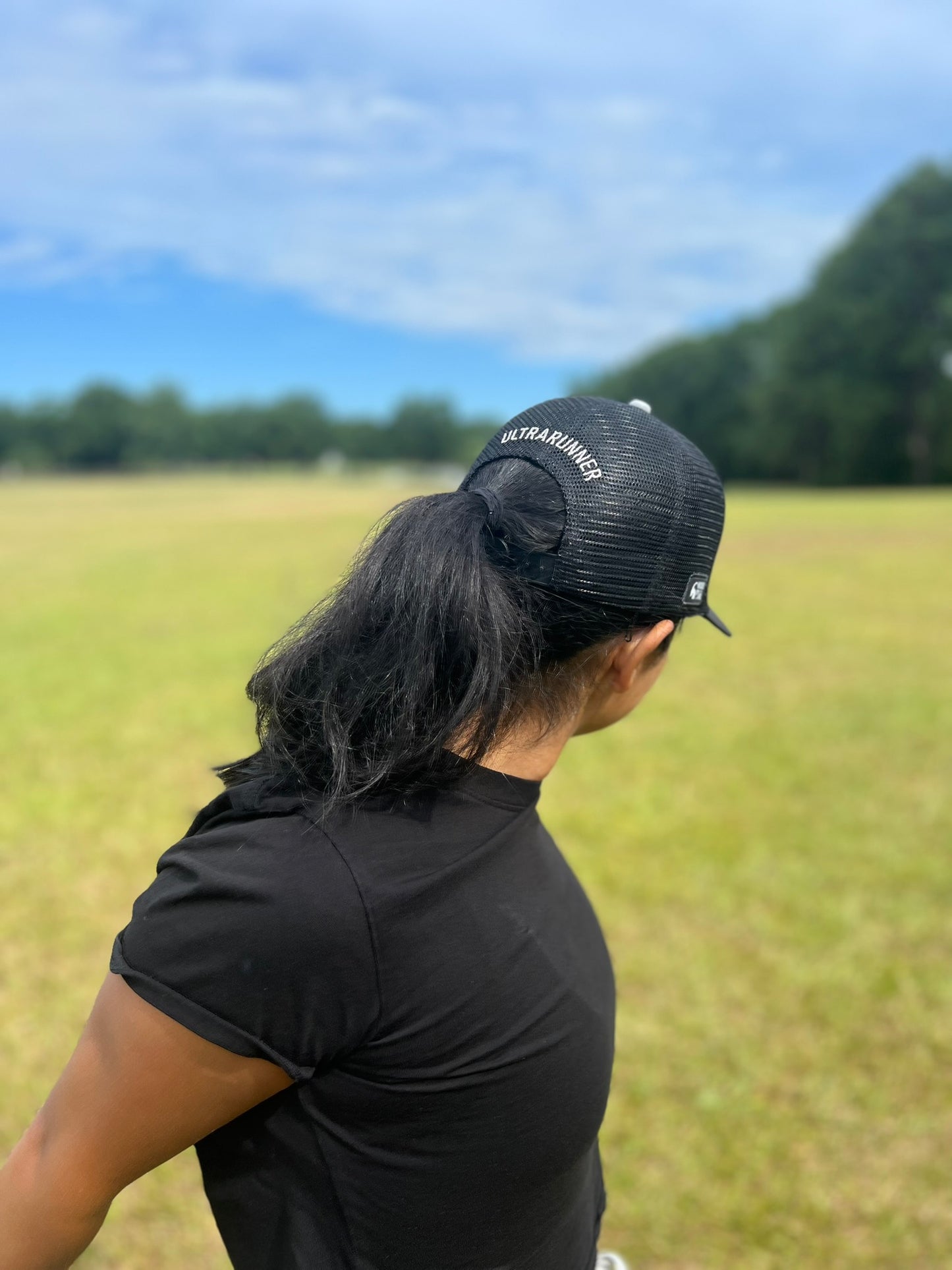 'ULTRARUNNER' Running Trucker Hat - Dark Gray
