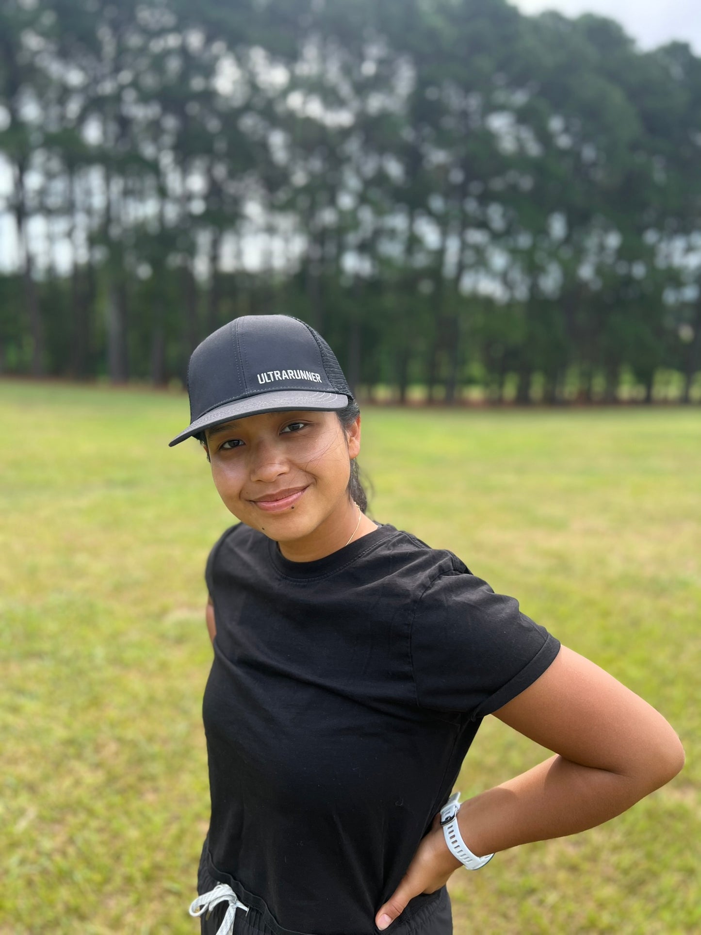 'ULTRARUNNER' Running Trucker Hat - Dark Gray