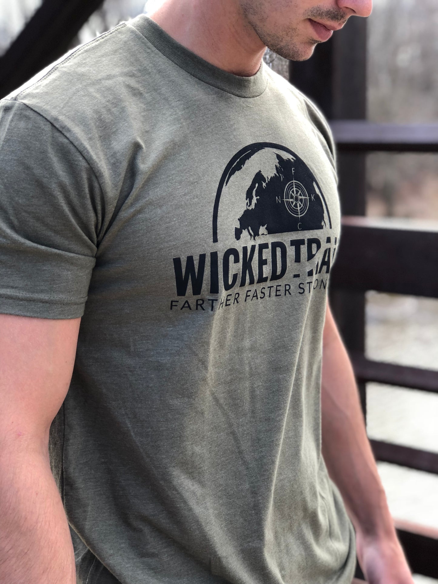 'Go Farther' Strength Tee - Green