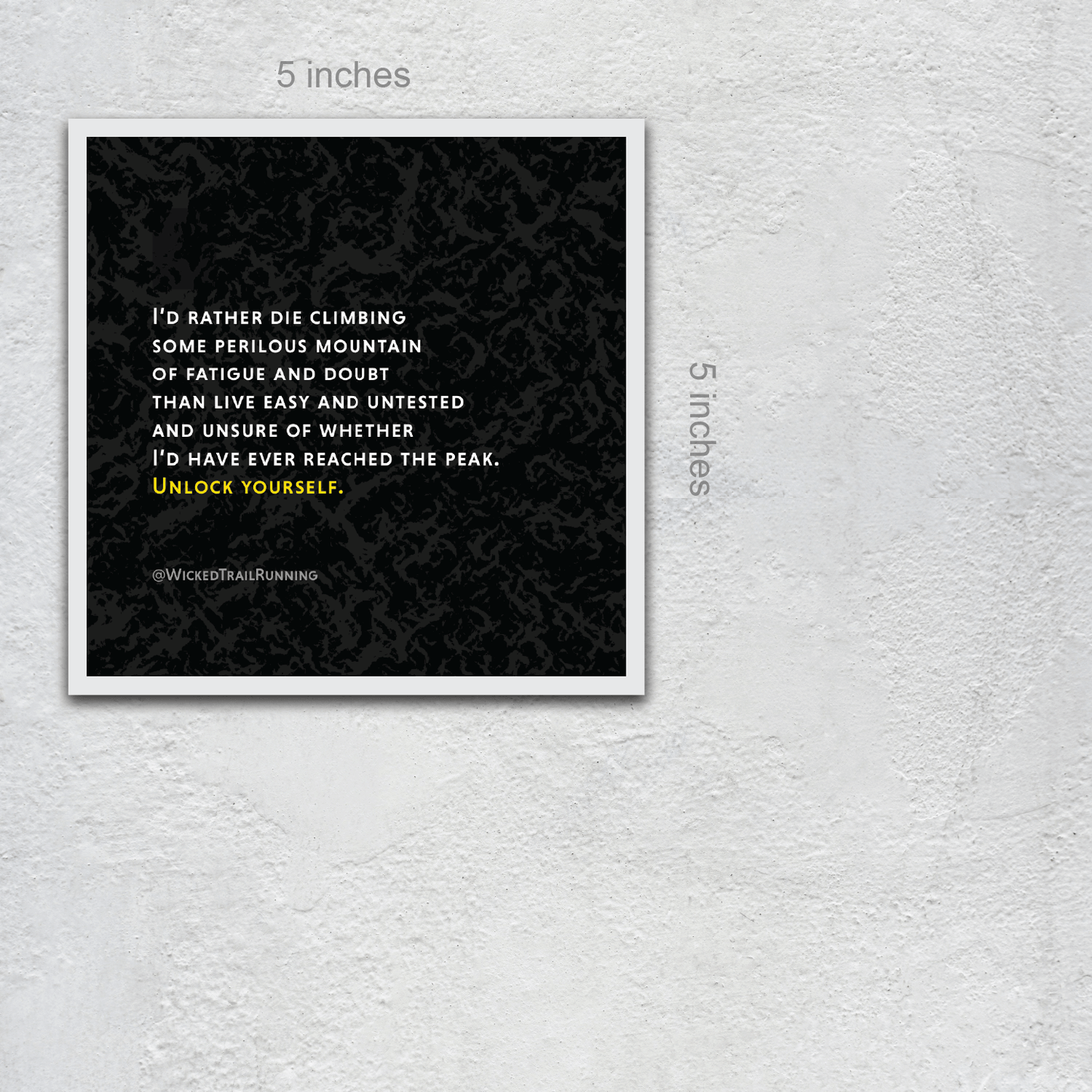5X5 Print: Unlock Yourself