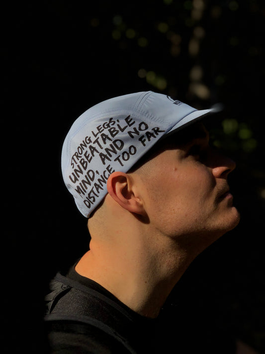 'Strong Legs, Unbeatable Mind...' 5 Panel Running Hat