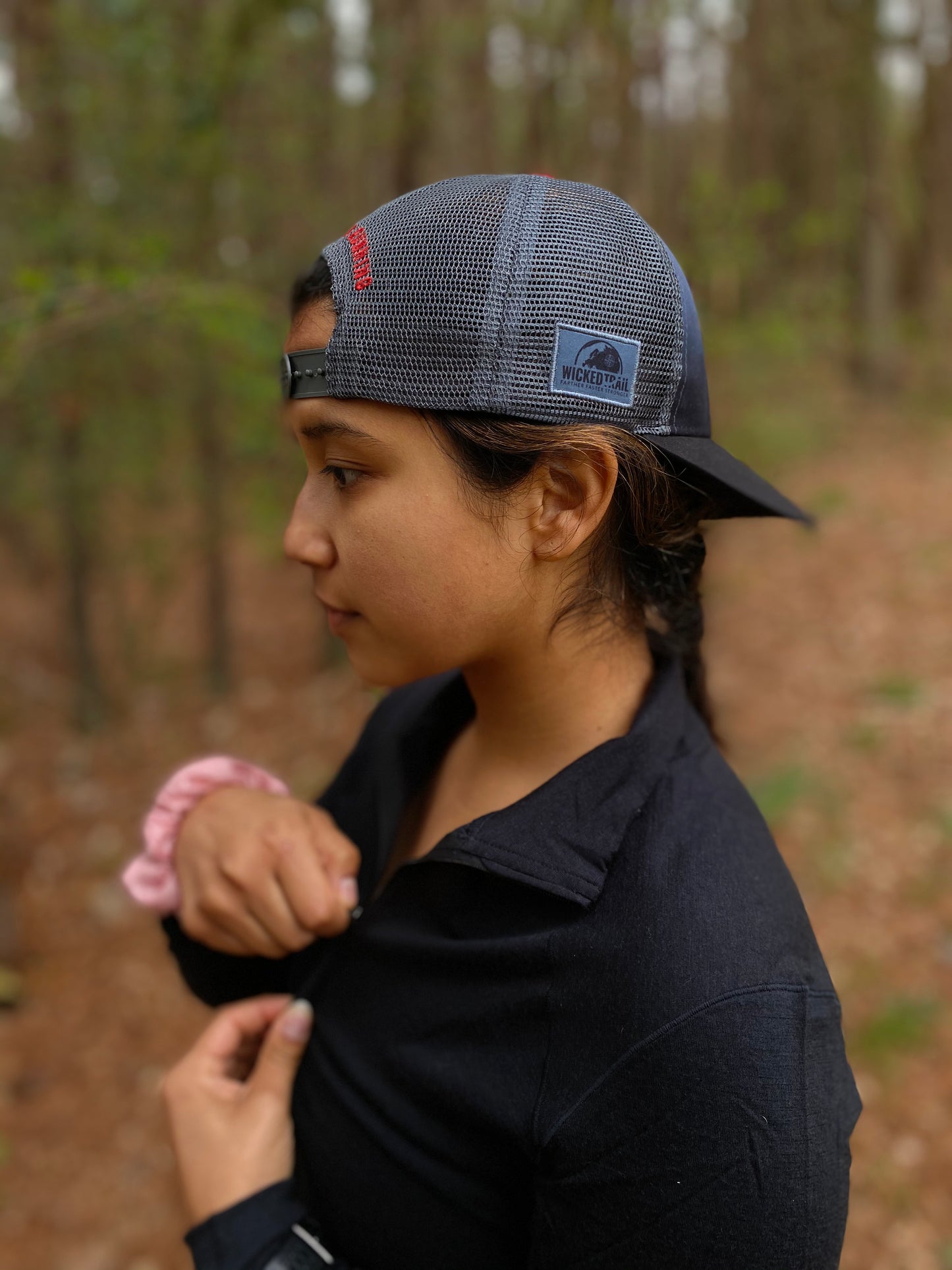 'Comfort Is A Lie' Running Trucker Hat - Night