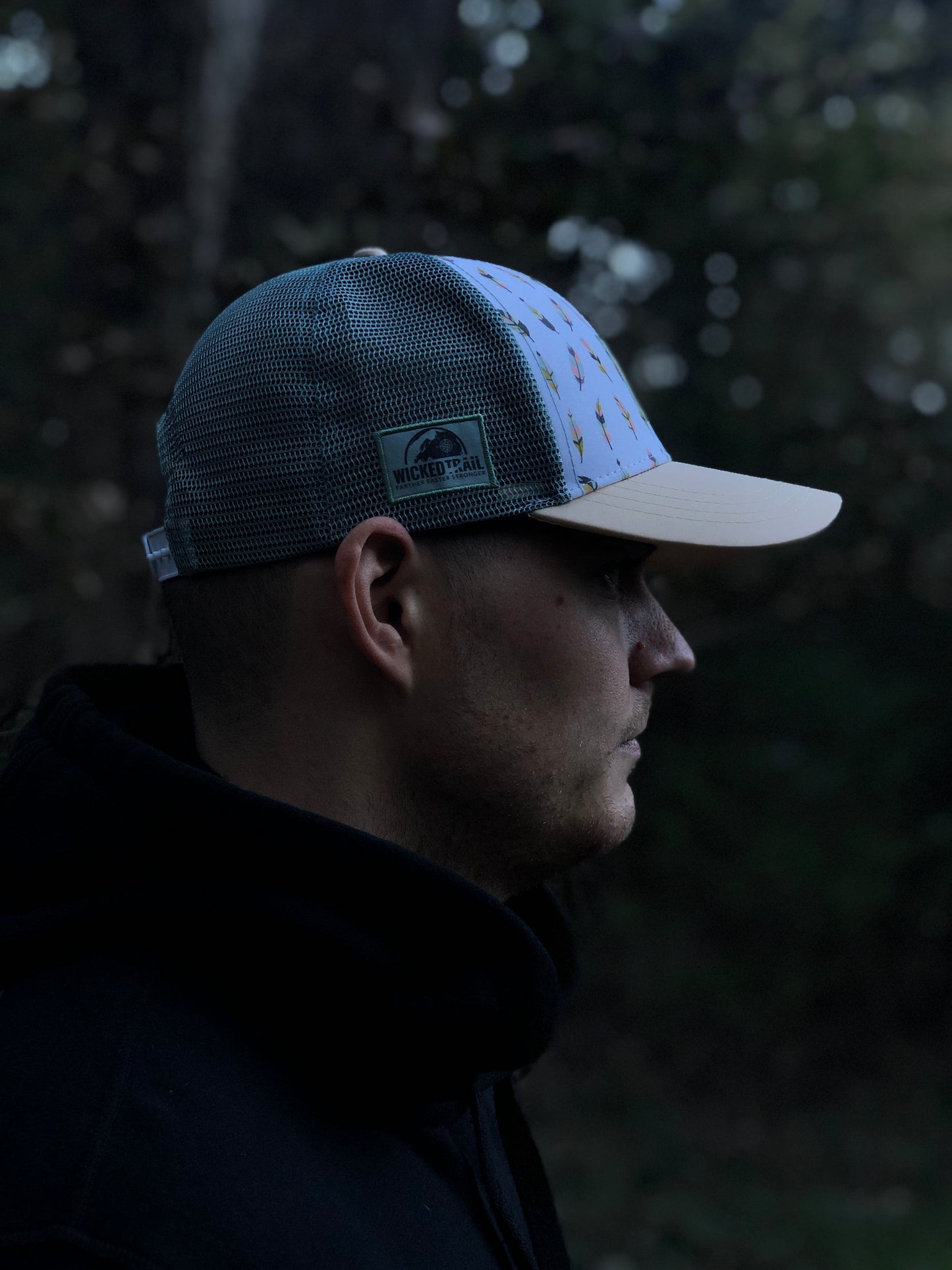 'Be Your Own Culture' Running Trucker Hat - Feathers