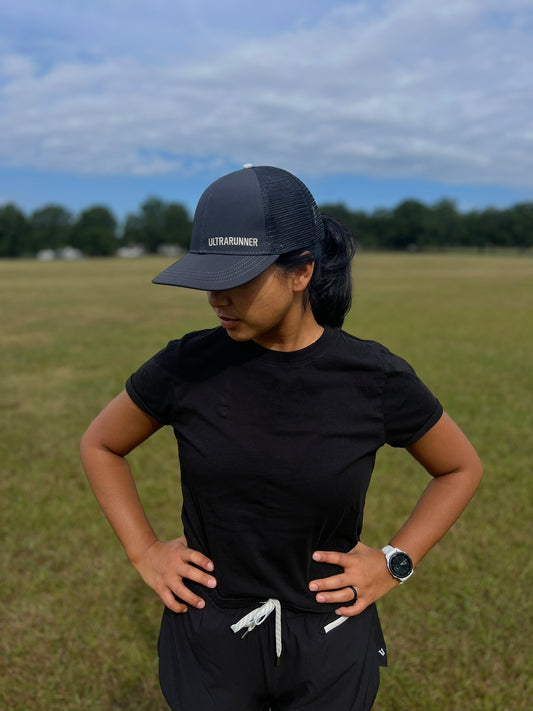 'ULTRARUNNER' Running Trucker Hat - Dark Gray