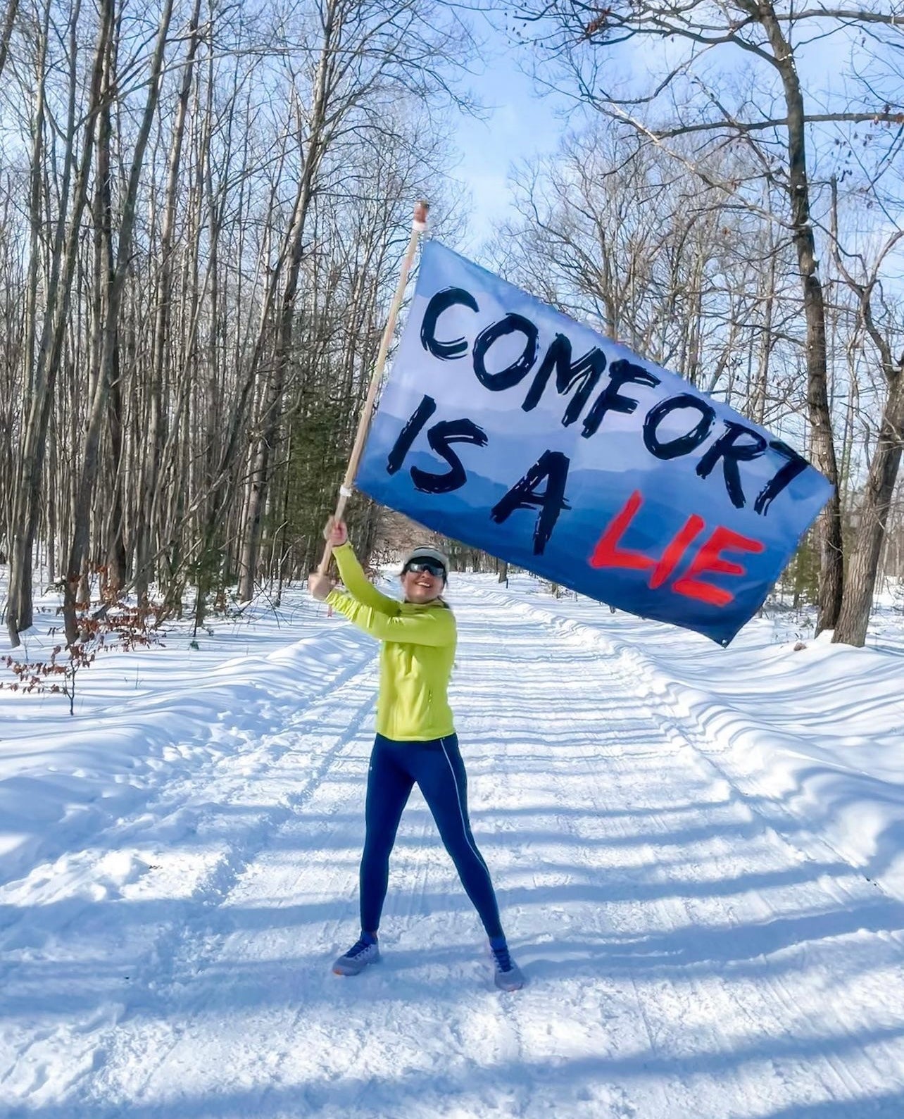 3' X 5' Comfort Is A Lie Flag - Fog