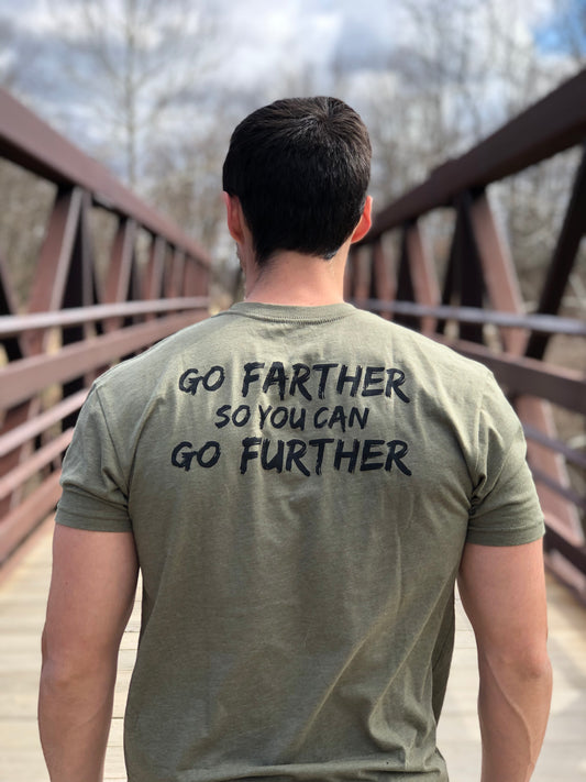 'Go Farther' Strength Tee - Green