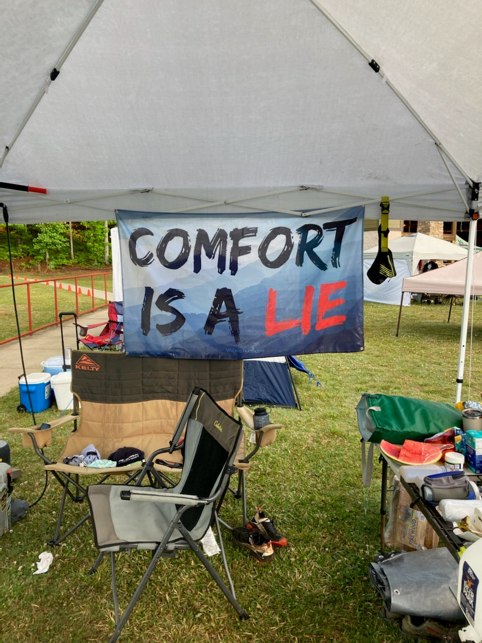 3' X 5' Comfort Is A Lie Flag - Fog