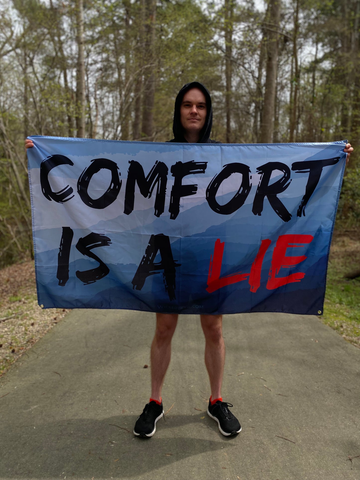 3' X 5' Comfort Is A Lie Flag - Fog